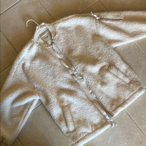 Abercrombie Cream Sherpa Jacket